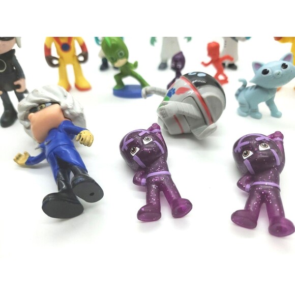 Pj Mask Action Figures 16pc Cartoon Characters Mixed Lot Toys - Picture 3 of 12